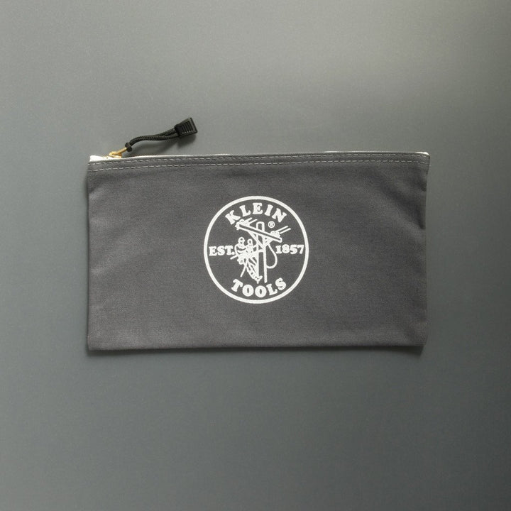 Canvas Zipper Bag Grey
