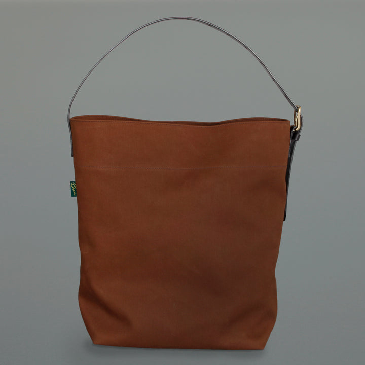 Canvas Bucket Bag Brown