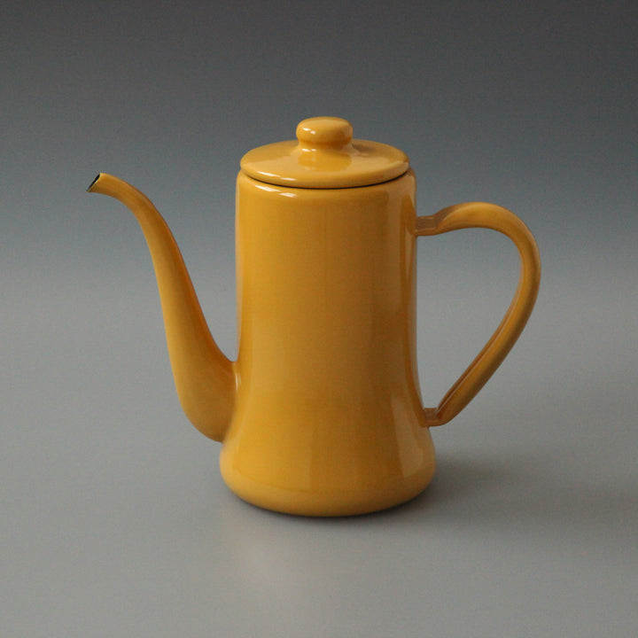 Enamel Coffee Pot Mustard